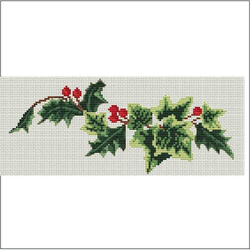 Holly and Ivy counted cross stitch kit  or pattern
